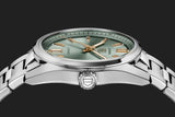 Buy Shop Tag Heuer Carrera Date Automatic 18K Green Dial Silver Steel Strap Watch for Women - WBN2312.BA0001 USA Online