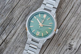 Buy Shop Tag Heuer Carrera Date Automatic 18K Green Dial Silver Steel Strap Watch for Women - WBN2312.BA0001 USA Online