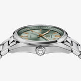 Buy Shop Tag Heuer Carrera Date Automatic 18K Green Dial Silver Steel Strap Watch for Women - WBN2312.BA0001 USA Online