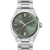 Buy Shop Tag Heuer Carrera Date Automatic 18K Green Dial Silver Steel Strap Watch for Women - WBN2312.BA0001 USA Online