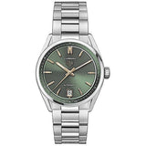 Buy Shop Tag Heuer Carrera Date Automatic 18K Green Dial Silver Steel Strap Watch for Women - WBN2312.BA0001 USA Online