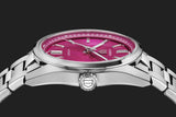 Buy Shop Tag Heuer Carrera Date Automatic 18K Pink Dial Silver Steel Strap Watch for Women - WBN2313.BA0001 USA Online