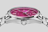 Buy Shop Tag Heuer Carrera Date Automatic 18K Pink Dial Silver Steel Strap Watch for Women - WBN2313.BA0001 USA Online