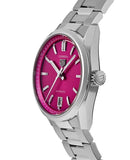 Buy Shop Tag Heuer Carrera Date Automatic 18K Pink Dial Silver Steel Strap Watch for Women - WBN2313.BA0001 USA Online