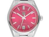 Buy Shop Tag Heuer Carrera Date Automatic 18K Pink Dial Silver Steel Strap Watch for Women - WBN2313.BA0001 USA Online