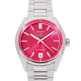 Buy Shop Tag Heuer Carrera Date Automatic 18K Pink Dial Silver Steel Strap Watch for Women - WBN2313.BA0001 USA Online