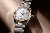 Buy Shop Tag Heuer Carrera Date Automatic Mother of Pearl Dial Two Tone Steel Strap Watch for Women - WBN2450.BD0569 USA Online