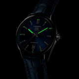 Buy Shop Tag Heuer Carrera Date Blue Dial Blue Leather Strap Watch for Men - WBN2112.FC6504 USA Online