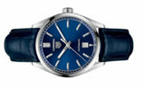 Buy Shop Tag Heuer Carrera Date Blue Dial Blue Leather Strap Watch for Men - WBN2112.FC6504 USA Online