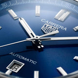 Buy Shop Tag Heuer Carrera Date Blue Dial Blue Leather Strap Watch for Men - WBN2112.FC6504 USA Online