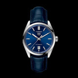 Buy Shop Tag Heuer Carrera Date Blue Dial Blue Leather Strap Watch for Men - WBN2112.FC6504 USA Online