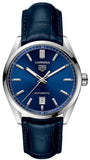 Buy Shop Tag Heuer Carrera Date Blue Dial Blue Leather Strap Watch for Men - WBN2112.FC6504 USA Online