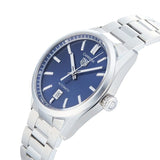 Buy Shop Tag Heuer Carrera Date Blue Dial Silver Steel Strap Watch for Men - WBN2112.BA0639 USA Online