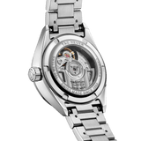 Buy Shop Tag Heuer Carrera Date Diamonds Mother of Pearl Dial Silver Steel Strap Watch for Women - WBN2414.BA0621 USA Online