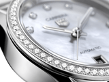 Buy Shop Tag Heuer Carrera Date Diamonds Mother of Pearl Dial Silver Steel Strap Watch for Women - WBN2414.BA0621 USA Online