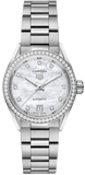 Buy Shop Tag Heuer Carrera Date Diamonds Mother of Pearl Dial Silver Steel Strap Watch for Women - WBN2414.BA0621 USA Online