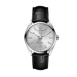 Buy Shop Tag Heuer Carrera Date Silver Dial Black Leather Strap Watch for Men - WBN2111.FC6505 USA Online