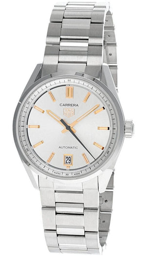 Buy Shop Tag Heuer Carrera Date Silver Dial Silver Steel Strap Watch for Women - WBN2310.BA0001 USA Online