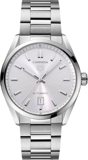 Buy Shop Tag Heuer Carrera Date Silver Dial Silver Steel Strap Watch for Women - WBN2111.BA0639 USA Online