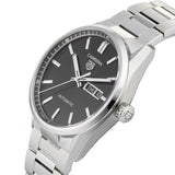 Buy Shop Tag Heuer Carrera Day Date Automatic Black Dial Silver Steel Strap Watch for Men - WBN2010.BA0640 USA Online