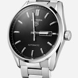Buy Shop Tag Heuer Carrera Day Date Automatic Black Dial Silver Steel Strap Watch for Men - WBN2010.BA0640 USA Online