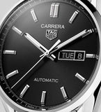 Buy Shop Tag Heuer Carrera Day Date Automatic Black Dial Silver Steel Strap Watch for Men - WBN2010.BA0640 USA Online