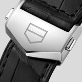 Buy Shop Tag Heuer Carrera Day Date Black Dial Black Leather Strap Watch for Men - WBN2013.FC6503 USA Online