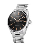Buy Shop Tag Heuer Carrera Day Date Black Dial Silver Steel Strap Watch for Men - WBN2013.BA0640 USA Online