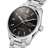 Buy Shop Tag Heuer Carrera Day Date Black Dial Silver Steel Strap Watch for Men - WBN2013.BA0640 USA Online