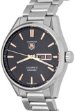 Buy Shop Tag Heuer Carrera Day Date Black Dial Silver Steel Strap Watch for Men - WBN2013.BA0640 USA Online