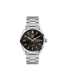 Buy Shop Tag Heuer Carrera Day Date Black Dial Silver Steel Strap Watch for Men - WBN2013.BA0640 USA Online