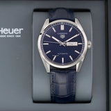 Buy Shop Tag Heuer Carrera Day Date Blue Dial Blue Leather Strap Watch for Men - WBN2012.FC6502 USA Online