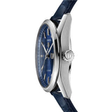 Buy Shop Tag Heuer Carrera Day Date Blue Dial Blue Leather Strap Watch for Men - WBN2012.FC6502 USA Online