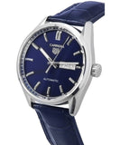 Buy Shop Tag Heuer Carrera Day Date Blue Dial Blue Leather Strap Watch for Men - WBN2012.FC6502 USA Online