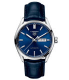 Buy Shop Tag Heuer Carrera Day Date Blue Dial Blue Leather Strap Watch for Men - WBN2012.FC6502 USA Online