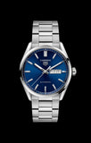 Buy Shop Tag Heuer Carrera Day Date Blue Dial Silver Steel Strap Watch for Women - WBN2012.BA0640 USA Online