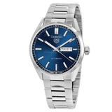 Buy Shop Tag Heuer Carrera Day Date Blue Dial Silver Steel Strap Watch for Women - WBN2012.BA0640 USA Online