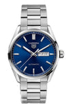 Buy Shop Tag Heuer Carrera Day Date Blue Dial Silver Steel Strap Watch for Women - WBN2012.BA0640 USA Online