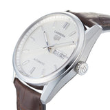 Buy Shop Tag Heuer Carrera Day Date Silver Dial Brown Leather Strap Watch for Men - WBN2011.FC6484 USA Online