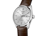 Buy Shop Tag Heuer Carrera Day Date Silver Dial Brown Leather Strap Watch for Men - WBN2011.FC6484 USA Online