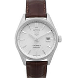 Buy Shop Tag Heuer Carrera Day Date Silver Dial Brown Leather Strap Watch for Men - WBN2011.FC6484 USA Online