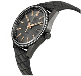 Buy Shop Tag Heuer Carrera Diamonds Anthracite Black Dial Black Leather Strap Watch for Women - WAR1115.FC6392 USA Online