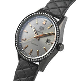 Buy Shop Tag Heuer Carrera Diamonds Anthracite Black Dial Black Leather Strap Watch for Women - WAR1115.FC6392 USA Online