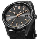 Buy Shop Tag Heuer Carrera Diamonds Anthracite Black Dial Black Leather Strap Watch for Women - WAR1115.FC6392 USA Online