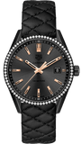 Buy Shop Tag Heuer Carrera Diamonds Anthracite Black Dial Black Leather Strap Watch for Women - WAR1115.FC6392 USA Online