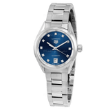 Buy Shop Tag Heuer Carrera Diamonds Blue Dial Silver Steel Strap Watch for Women - WBN2413.BA0621 USA Online