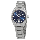 Buy Shop Tag Heuer Carrera Diamonds Blue Dial Silver Steel Strap Watch for Women - WBN2413.BA0621 USA Online