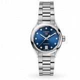 Buy Shop Tag Heuer Carrera Diamonds Blue Dial Silver Steel Strap Watch for Women - WBN2413.BA0621 USA Online