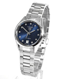 Buy Shop Tag Heuer Carrera Diamonds Blue Dial Silver Steel Strap Watch for Women - WBN2413.BA0621 USA Online