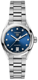 Buy Shop Tag Heuer Carrera Diamonds Blue Dial Silver Steel Strap Watch for Women - WBN2413.BA0621 USA Online